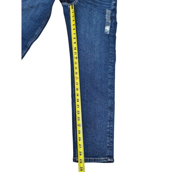 American Eagle Mom Jeans Super High Rise Womens 8 Long 29W Stretch Medium Wash - Picture 10 of 16